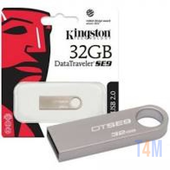 PENDRIVE KINGSTON 32GB SE9 USB FLASH 2.0 - DTSE9H/32GB